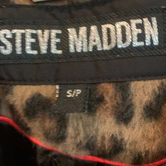 Steve Madden leopard pea coat - Picture 3 of 3